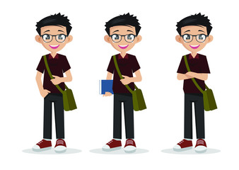 students in casual clothes.