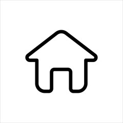 Home icon. symbol of House or Building with trendy flat line style icon for web site design, logo, app, UI isolated on white background. vector illustration eps 10