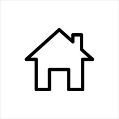 Home icon. symbol of House or Building with trendy flat line style icon for web site design, logo, app, UI isolated on white background. vector illustration eps 10