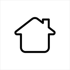 Home icon. symbol of House or Building with trendy flat line style icon for web site design, logo, app, UI isolated on white background. vector illustration eps 10