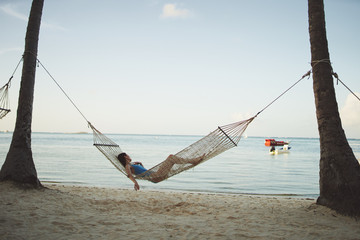 fishing on beach