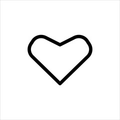 Love icon. symbol of heart or love with trendy flat line style icon for web site design, logo, app, UI isolated on white background. vector illustration eps 10