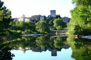 Montclus, village médiéval dans le Gard en France