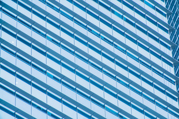 facade of skyscraper business center close-up of the city background