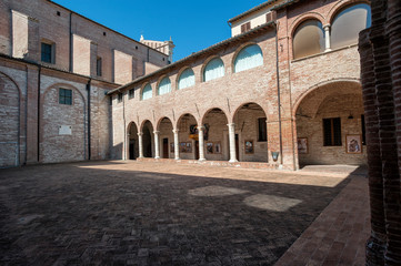 Fototapeta na wymiar Fabriano. St. benedict monastery, Ex Monastero di San Benedetto at Fabriano, Marche, Italy