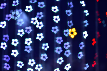 bokeh colorful blurred lights background.