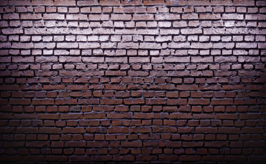 Glossy red brick wall texture. 3d rendering