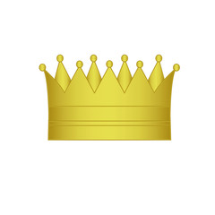 crown icon vector. Golden  crown  sign