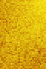 Illustration of Glittering golden background with a square pattern. Added light. 四角い模様が入ったキラキラと輝く金色の背景素材のイラスト 光あり