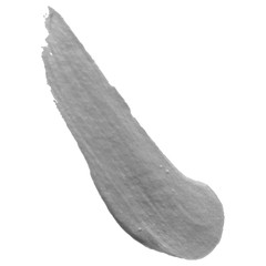 Acrylic or watercolor brush stroke. Varnish splash line trace. Abstract shape oil paint smear on white background.