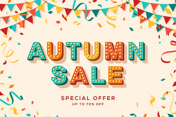 Autumn sale advertisement template © kotoffei