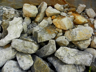 pile of big and small stones, background