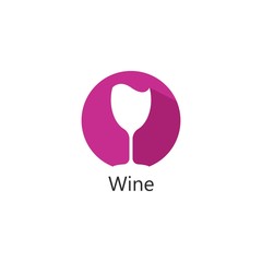 Obraz premium Wine logo design template. Vector illustration of icon