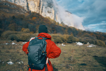hiker in the mountains