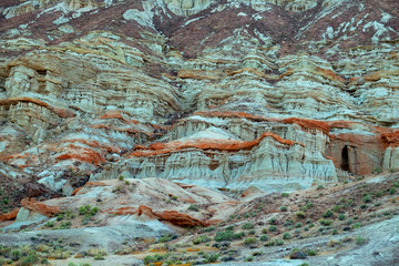 Scenic desert cliffs and spectacular rock formations
