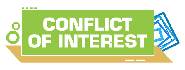 Conflict Of Interest Green Blue Borders Circles 