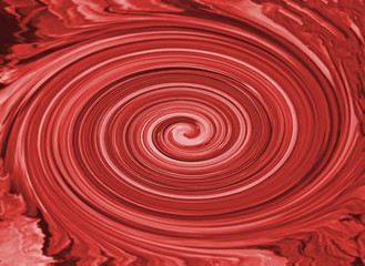 真っ赤な渦巻き模様です