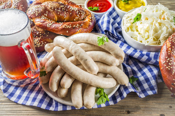 Oktoberfest food and beer