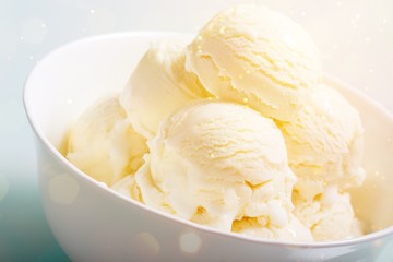 Vanilla and Chocolate Ice Cream Scoops