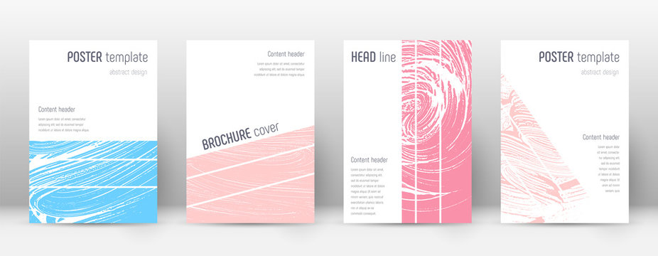 Cover page design template. Geometric brochure lay