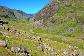 Fototapeta na wymiar High mountains of Wales in United Kingdom