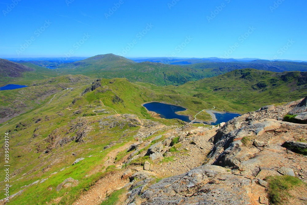 Sticker High mountains of Wales in United Kingdom