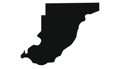 map of Clarke in state of alabama