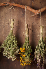 Drying medical herbs for use in alternative medicine