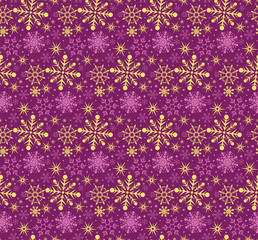 seamless pattern with snowflakes