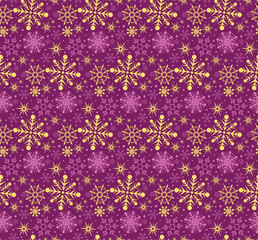 seamless pattern with snowflakes