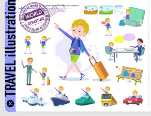 flat type blond hair boy White_travel