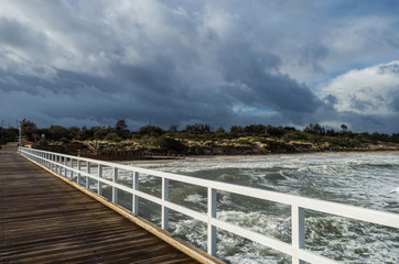 Historic Seaford Pier in Melbourne, Australia