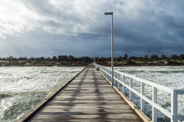 Historic Seaford Pier in Melbourne, Australia