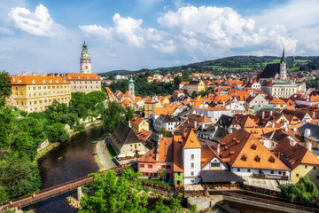Fototapeta premium cesky krumlov town view