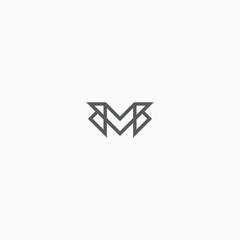 Letter M Logo Icon Design Template. M, BMB, MBB