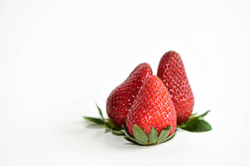 Fresh Strawberry on white background