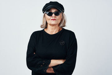 portrait of young woman in sunglasses