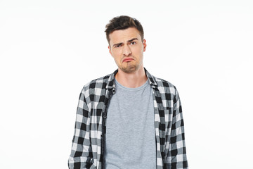 Obraz premium portrait of young man isolated on white background