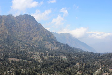 The Atmosphere at Seruni Point in Bromo Tengger Semeru National Park, East Java, Indonesia