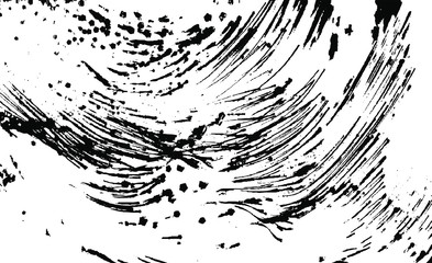 Circular starburst explosion texture. Distressed uneven grunge background. Abstract vector illustration. Overlay to create interesting effect and depth. Isolated on white background.