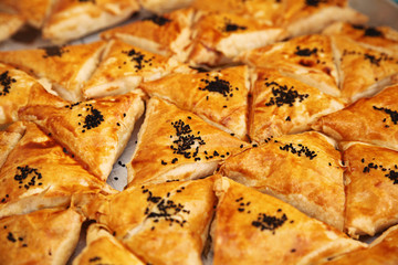 Pastry before serving