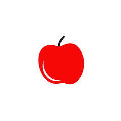Apple logo design illustration template