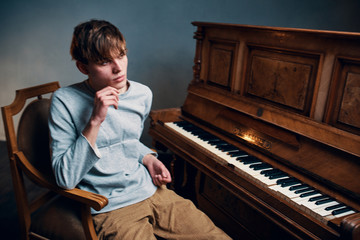 little girl playing the piano