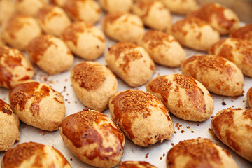 Pastry before serving