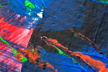 Acrylic Paint and Ink Abstract Lined Background Art