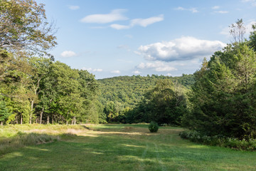 Fototapeta na wymiar Beautiful Poconos vista in the summer, north eastern Pennsylvania