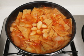 fried eggs in pan