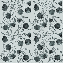  botanical seamless pattern. eps10 vector illustration. hand drawing