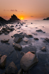 Fototapeta premium Sa Mesquida beach, at Menorca island.