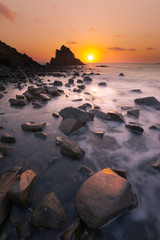 Sa Mesquida beach, at Menorca island.